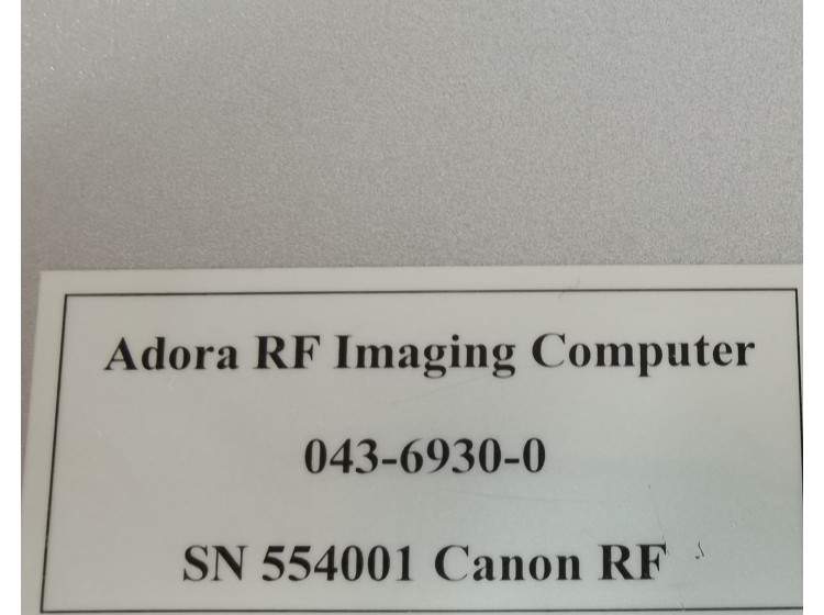HP RF Imaging Computer PN 04369300 for Adora XRay