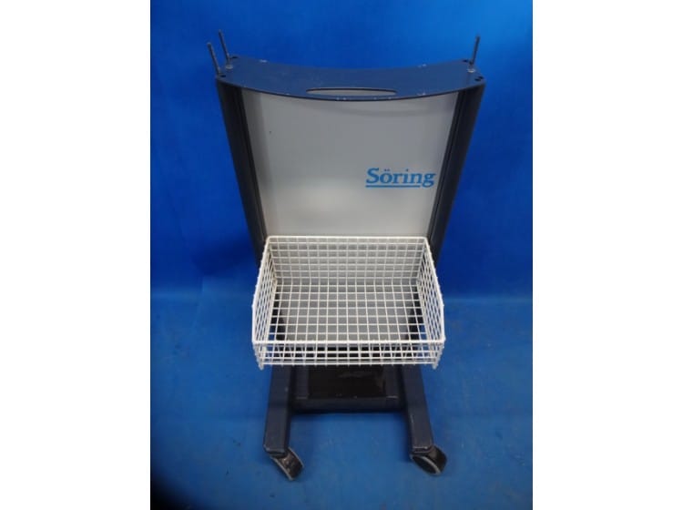 Transport cart for SORING electrosurgical units with basket