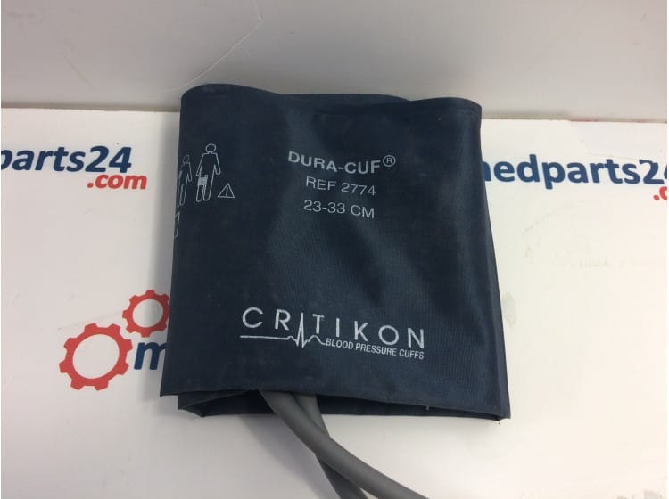 CRITIKON GE Carescape V100 DuraCuf Blood Pressure Cuff with Screw Connector - Adult (23-33cm) Pressure Tester P/N 2774