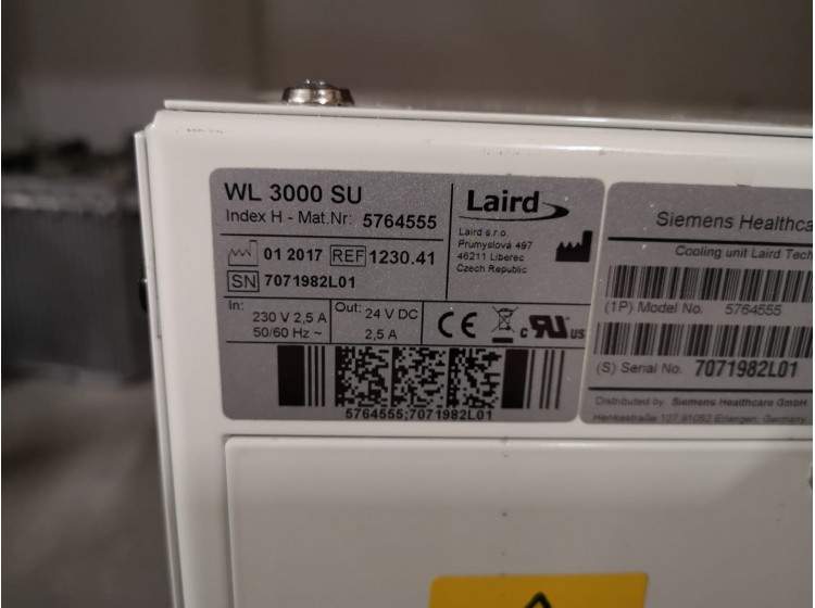 SIEMENS Axiom Artis Cooling Laird Detector Chiller Wl 3000 Unit P/N 5764555