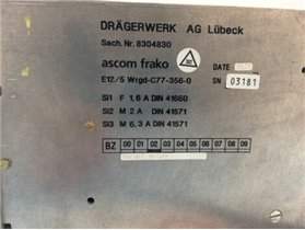 DRAGER EVITA POWER SUPPLY Ventilator Parts P/N 8304830